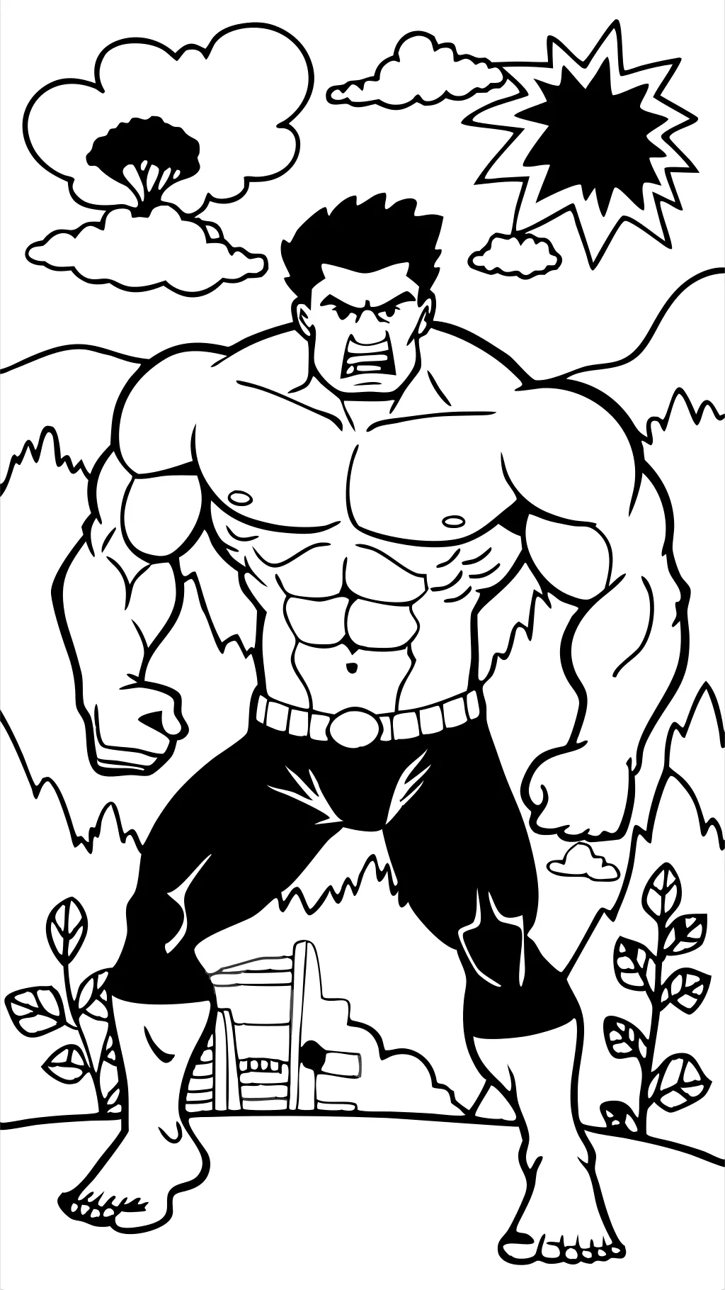 coloriage hulk